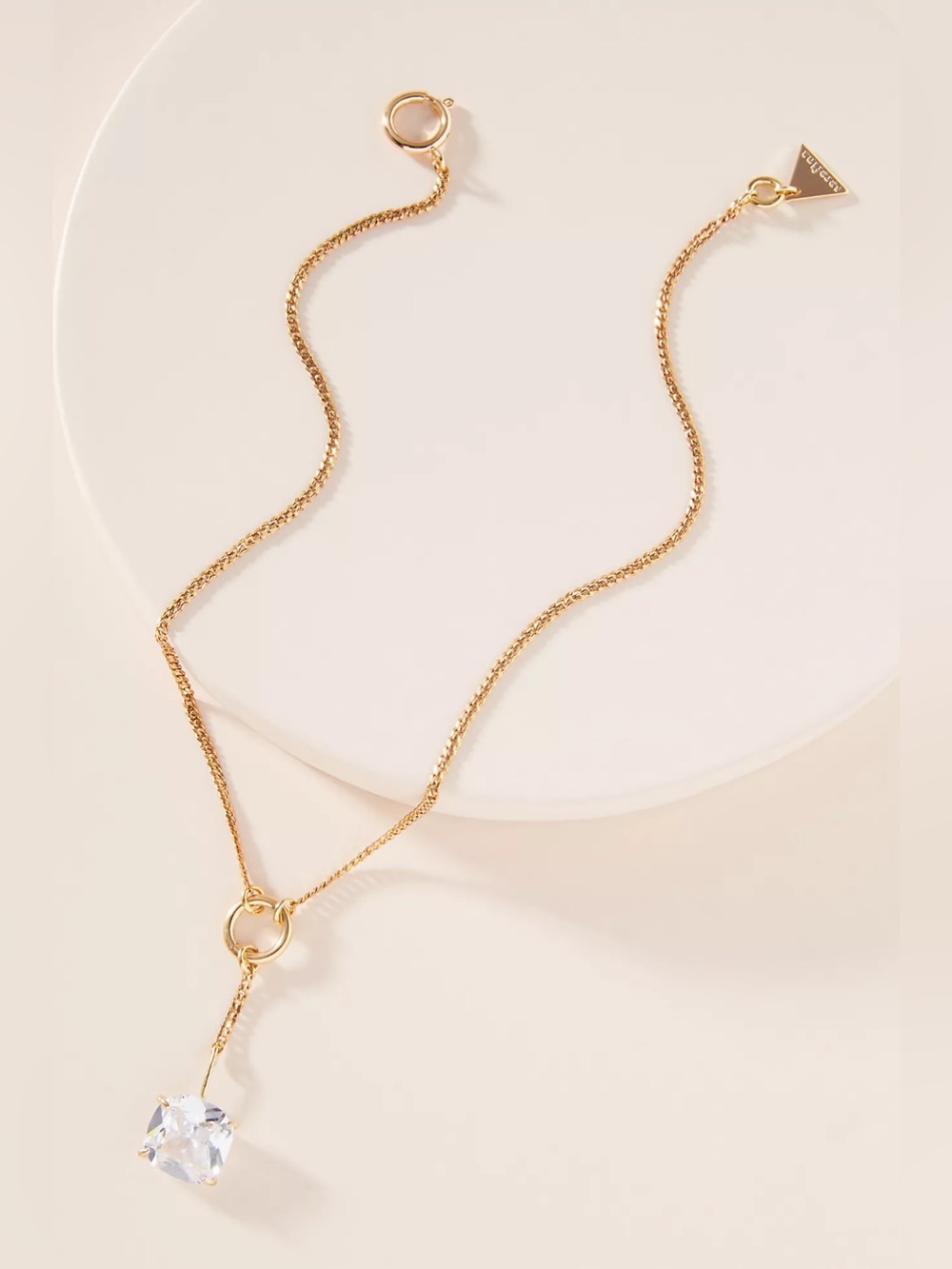 New Anthropologie x Serefina Isabel Lariat Necklace Gold